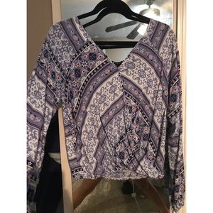 Long sleeved patterned shirt